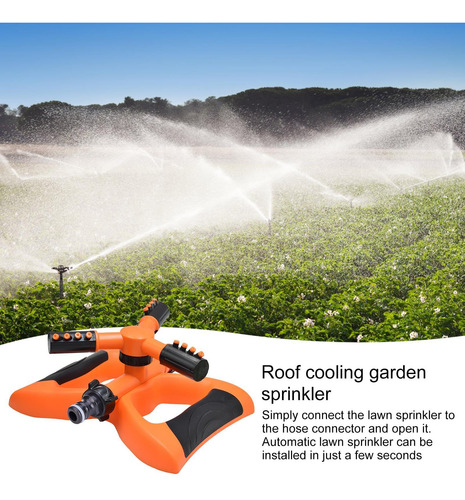 Aspersor Automático Oscilante Para Riego De Jardín 360 Grado