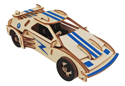 Rompecabezas De Madera 3d, Juego De Modelo De Coche, Juguete