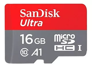 Cartão de memória SanDisk SDSQUAR-016G-GN6MA Ultra com adaptador SD 16GB