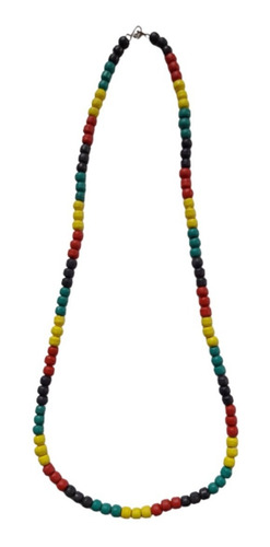 Imagen 1 de 4 de Collar Etnico Pucas Jamaica Al Cuello Ceramica Artesanal