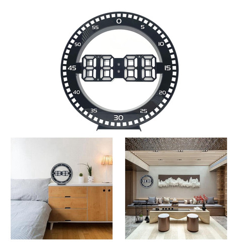 Reloj De Pared Digital Led Reloj Electrónico Oficina En