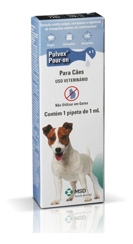  Pulvex Pour-on  Antipulgas Para Cachorros Até 15kg