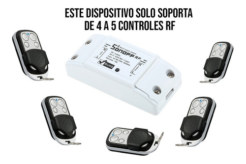 Imagen 5 de 7 de Sonoff Rf 433mhz Wifi Switch On/ Off + Control Remoto Rf