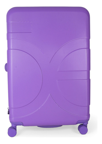 Maleta Vertical 28 Cloe Para Documentar Rígida Diseño Liso Color Violeta