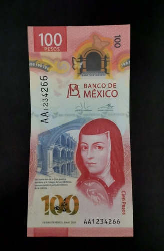 Billete 100 Aa Numeración Ascendente 1-2-3-4 Único Colección