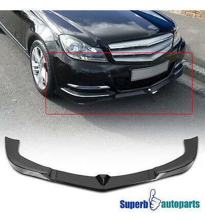 Fits 2012-2014 Mercedes Benz C-class W204 Glossy Black F Spa