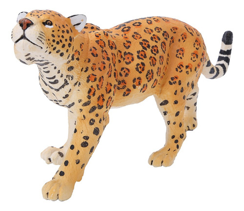 Juguetes De Leopardo Animal Zoológico Emulación Niños Plásti
