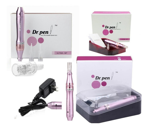 Dr Pen M7 - Microagulhamento - Dermapen - Rosa C/ Nf  Full