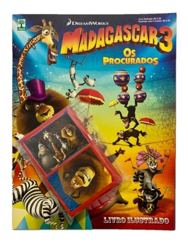 Álbum Madagascar 3 - Os Procurados - Completo - Para Colar