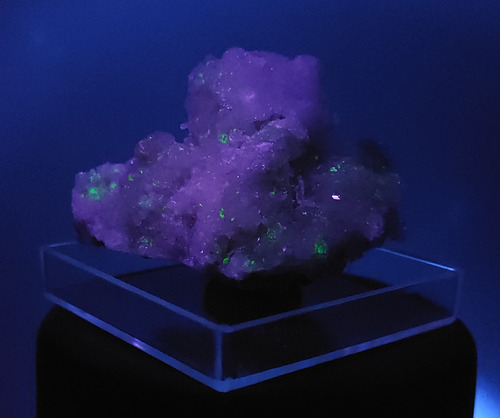 Mineral Raro Radioactivo Uranio Uranofano Fluorescente Uv #1