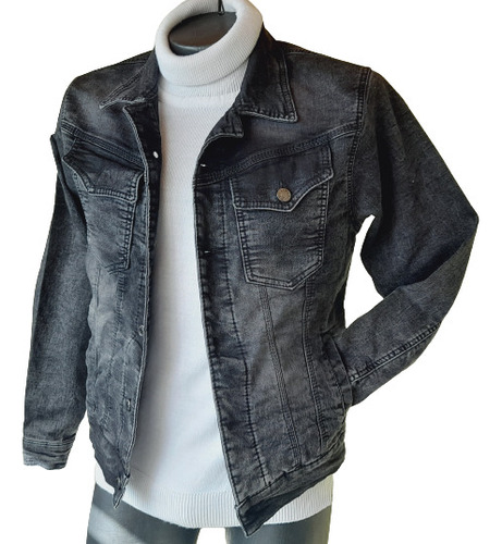 Chaqueta En Jean Licrado Para Hombre Producto Colombiano Tipo Exportacion