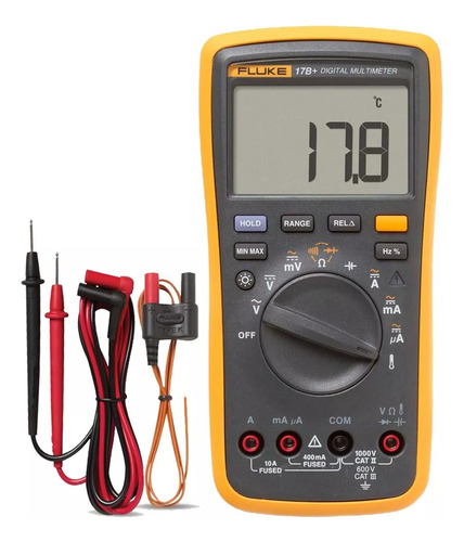 Multimetro Fluke 17b+ Digital Auto-rango Temperatura Cat-iii