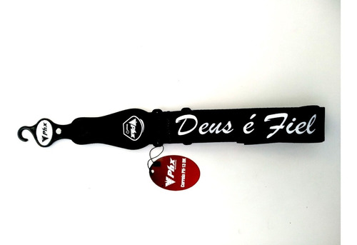 Correia Para Violão/guitarra/baixo Phx 5cm - Deus É Fiel