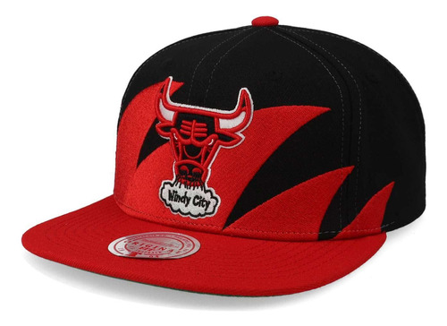 Gorra Mitchell & Ness Nba Sharktooth Snap Bulls Rojo Unitall