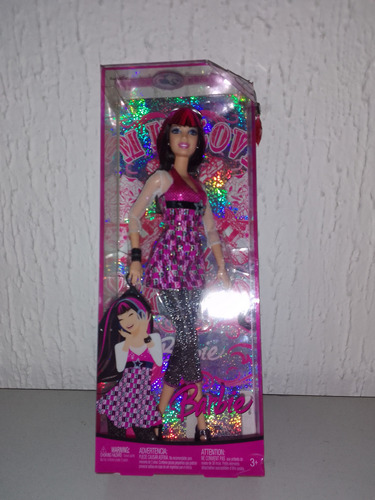 Barbie Fashion Fever Raquelle Cabello Rayado Rosa/negro (Usado)