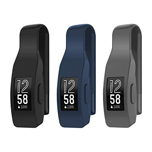 Clip Para Fitbit Inspire Or Inspire Hr Negro + Midnight Azul