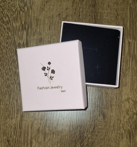 Imagen 9 de 10 de Set 24 Caja Rosada Con Diseño Regalo, Exhibidor Joyas 9x9cm.