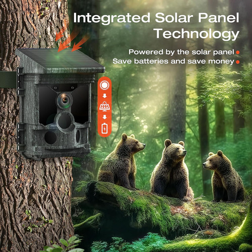 Cámara Solar Trail 4k 30fps - Wifi Bluetooth 36mp Cámara De