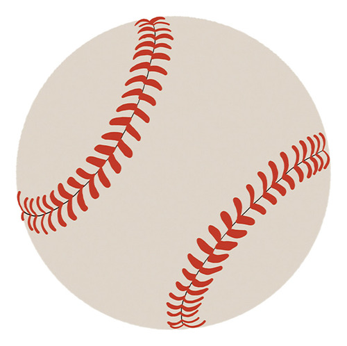 A Floor Mat Baseball Shaped Diatom Mud Round Bathroom Bathtu