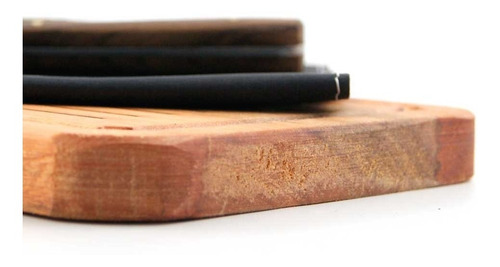 Imagen 2 de 8 de Tabla Para Asado De Madera Con Cubiertos Capibara Gourmet