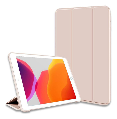 Funda Tipo Smart Cover Para iPad 10.2 8va Generación Magnéti