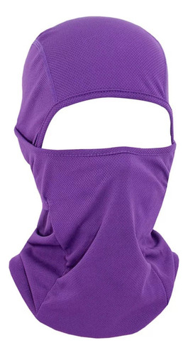 Máscara Facial Ligera Para Cubierta Para La Cabeza Color Purple Talla M