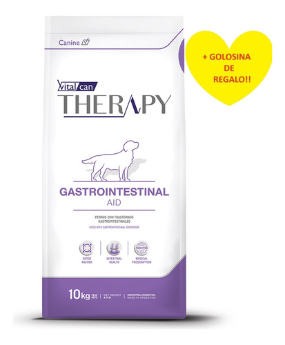 Vitalcan Therapy Perro Gastrointestinal 10k + Regalo