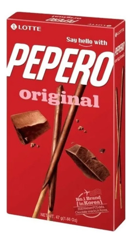 Pepero Original Stick De Galleta Y Chocolate Import Korea