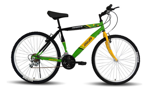 Bicicleta Montaña Peregrina 18 Velocidades Rodada 26 Color Verde/amarillo