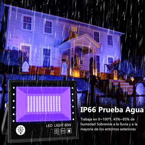 60w Led Luz Negra, Luz Negra Para Fiesta Neon, Uv Led