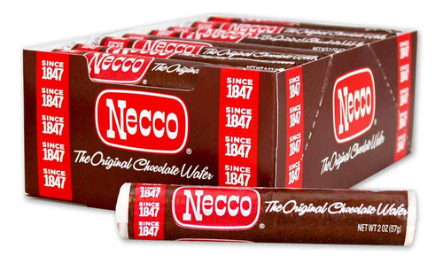 Necco Paquete De 24 Rollos De Obleas De Chocolate