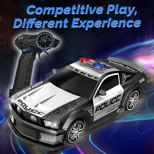 Nuevo Rc Police Drift Car 1/12, 2.4 Ghz, 3 Baterías,