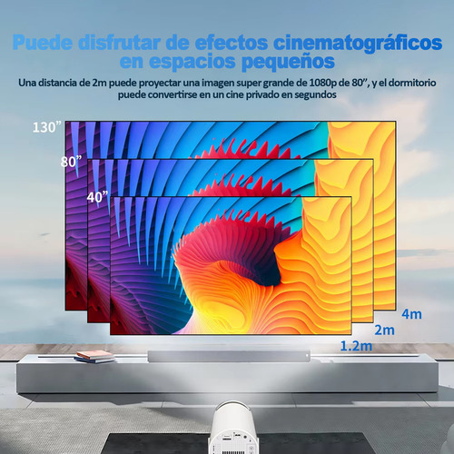Proyector Portátil Con Consola Uhd Wifi Bluetooth + Control