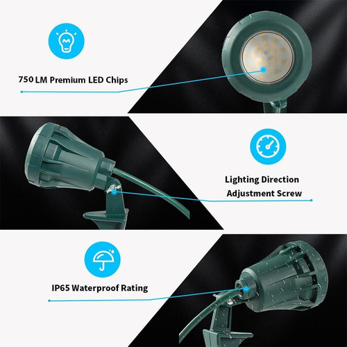 Foco Led Rgb Ip67 Impermeable 120v Para Exteriores 750lm
