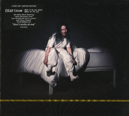 Billie Eilish - Cd When We All Fall Asleep - Duplo 30 Faixas