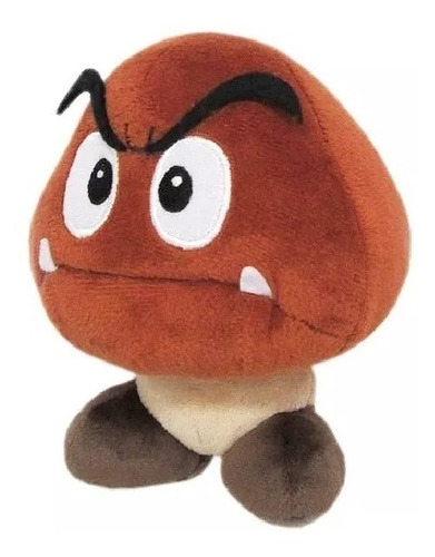 Peluche Big Mario Bros Goomba Hongo Malo Enemigo Colección