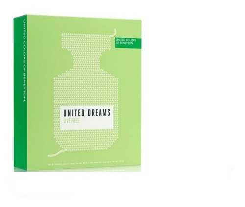 Set Benetton United Dreams Live Free Her 50ml + Body Lotion