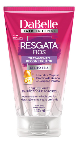 Kit Tratamento Capilar Vegano Dabelle Resgata Fios Completo