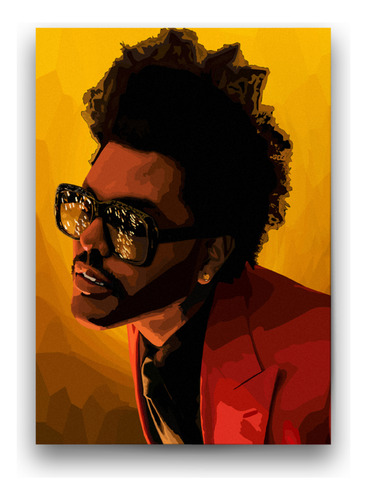 Póster Papel Fotográfico The Weeknd Artista Cuarto 45x30