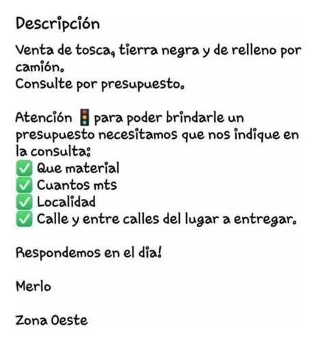 Tosca Tierra Hormigon Recuperado Rezago Cascote Picado