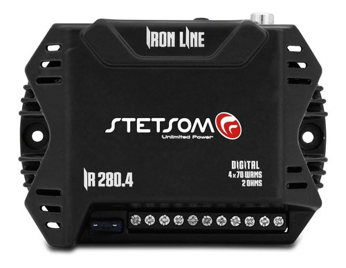 Módulo Amplificador Stetsom Iron Line Ir 280.4- 4x70w 2 Ohms