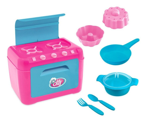 Kit Cozinha Fogão Brinquedo Infantil Menina Com Acessórios