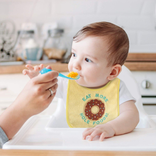 Juego De 8 Baberos Unisex Para Bebés Alimentar Dentición Y B