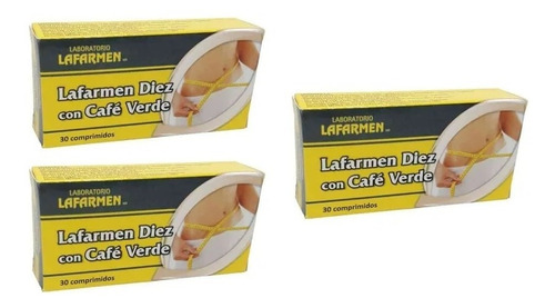 Lafarmen Diez Con Cafe Verde Dietas Adelgazar Quema Grasa X3