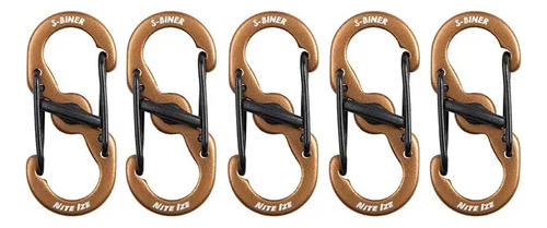 Nite Ize Pack 5 S-biner® Microlock® Aluminum Colors U S A