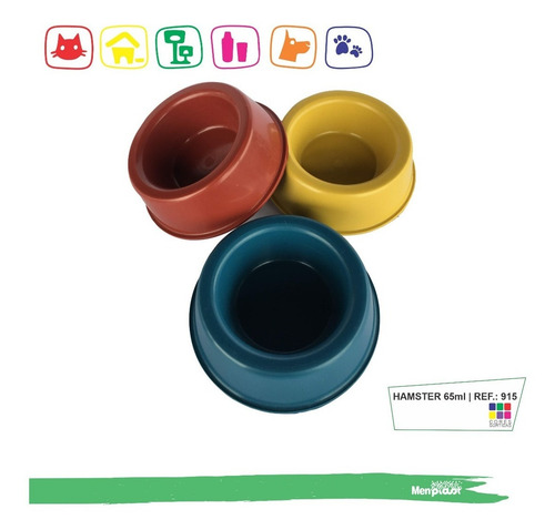 Imagem 2 de 7 de Comedouro Hamster Tradicional 65ml ( Kit 175 Un )