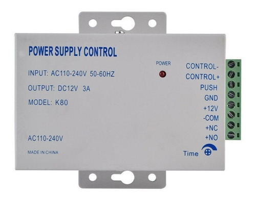 Fuente Alimentación K80 Control Acceso 12v Chapa Electrica