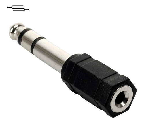 Imagen 1 de 3 de Adaptador Miniplug Hembra A Plug Stereo Macho 