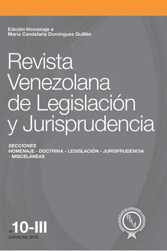 Libro: Revista Venezolana De Legislación Y Jurisprudencia N°