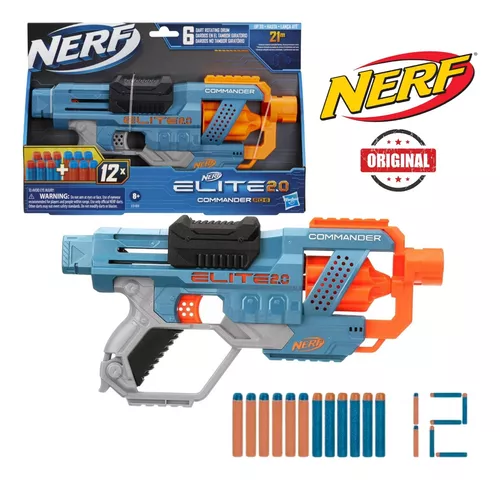 Lançador de Dardos Nerf Elite 2.0 Commander RD-6 E9486 Hasbro - Faz a Boa!